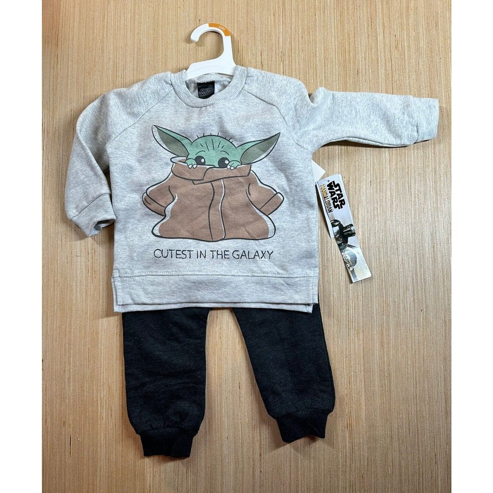 Disney Star Wars 2 Piece Matching Set 12 Month Grogu Baby Yoda
